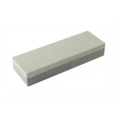 Imagem de Pedra Amolar Afiar Faca Tesoura Brasfort 15cm Dupla Face