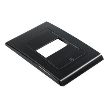 Imagem de Placa 4x2 1 Posicao Refinatto Weg Preto