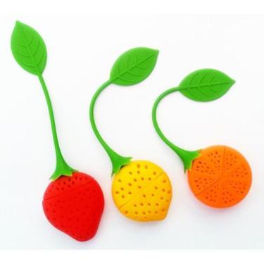 Imagem de Infusor De Chá  De Silicone Frutas - NoBrand