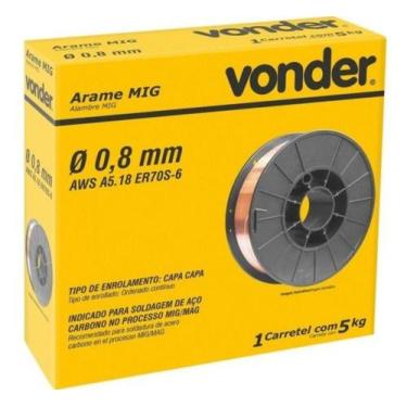 Imagem de Arame De Solda Mig 0.8mm Carretel 5kg - Vonder