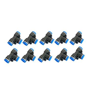 Imagem de 80 Conexão Pneumatica Tee Emenda Engate Rapido Pu 12mm - TOP-AR