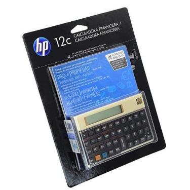Imagem de Calculadora HP 12C Gold Dourada Original com Manual em Português - HP1
