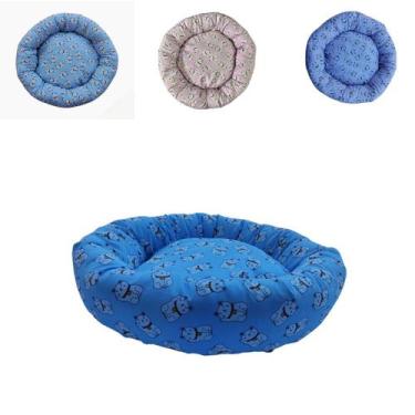 Imagem de Caminha Pet Redonda Pequeno Porte  Estampada 50cm x 50cm Para  Gatos e