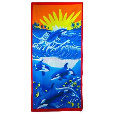 Imagem de Toalhas de Praia 100% Microfibra Poliéster Estampada Modelos Infantil,