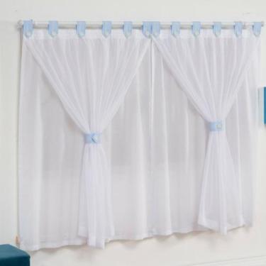Imagem de Cortina 2m x 1,70m Varão Simples Diversas Cores - Beatriz Baby Enxovai