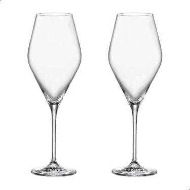 Imagem de Taça de Cristal para Vinho Branco Bohemia 510 ml Loxia 2 Peças - Bohem