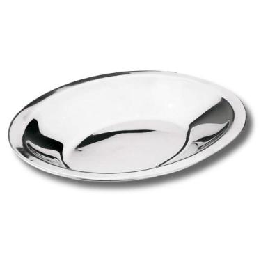 Imagem de Travessa Funda Oval p/ Servir Aco Inox Tradicional 35cm 1,4L - Hauskra