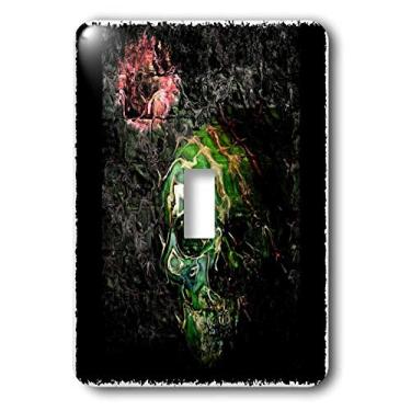 Imagem de 3dRose lsp_21462_1 Fear of the Dark Skull gótico dark rock música fear night dark darkness darkart interruptor único