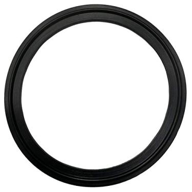 Imagem de DR.COMPONENT Juntas de grampo triplo padrão sanitário de 10 cm (pacote com 2), preto FKM-Viton