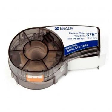 Imagem de Etiqueta Vinil Preto/Branco 9,53mmx 6,40m Brady M21-375-595-WT