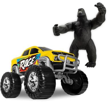 Imagem de Pick Up Rage Truck Big Foot Com Gorila - Samba Toys, Colorido, Rage Tr