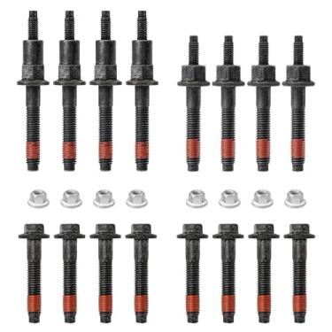 Imagem de 6505257AA Kits de parafuso e porca do coletor de escape para Jeep Grand Cherokee 99-09, 06-09 Commander/07-09 Aspen /00-08 Dodge Ram Durango Dakota/ 06-07 Mitsubishi Raider 4.7L V8 substitui # 6504331