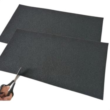 Imagem de 2 Protetor Móveis Feltro Auto adesivo Placa grande - KIT 2 PLACAS - 24x45 Recorte Quadrado Redondo Retangular autocolante para kit pé cadeira sofá Feltros anti-risco ruido protetores piso