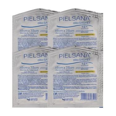 Imagem de Curativo Gaze de Rayon Em Óleo Sachet 7,5 cm x 7,5 cm (PIELSANA) - KIT 4 UNIDADES