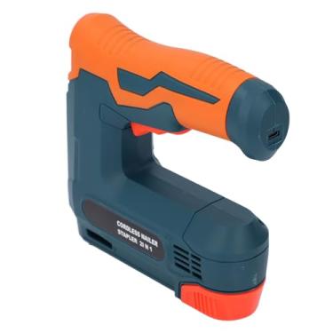 Imagem de Pistola de Pregos Alimentada por Bateria, Grampo Elétrico 2 Em 1 e Pistola de Pregos Sem Fio Com Interruptores de Segurança, Carregamento USB, 1000 Grampos para Estofados, Reparo