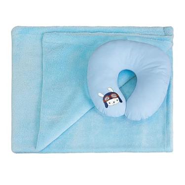 Imagem de Manta com Protetor de Pescoço Urso Aviador