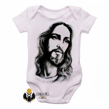 Imagem de body nenê criança roupa bebê Jesus Cristo Salvador - Empório Dutra, M 