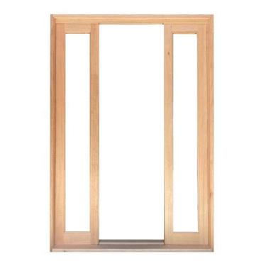 Imagem de Porta Balcão de Correr de Madeira Padrão Cedro Panorâmico Reto Esquadr