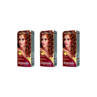 Imagem de Coloraçao Probelle Burguesinha 7.7 Louro Marrom - Kit C/3un