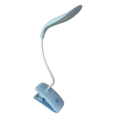 Imagem de Luminária De Mesa Flexível Touch Led Com Clipe Prendedor USB Leitura/ 