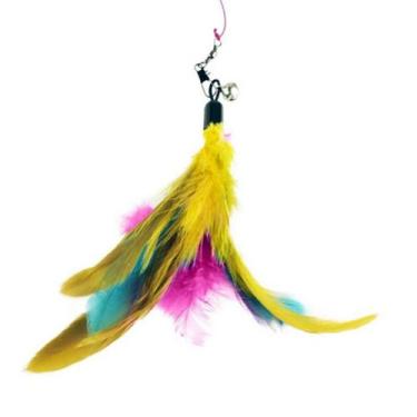 Imagem de Refil De Penas Isca Peninha Da Varinha Vara De Pesca Para Gatos Pets B