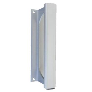 Imagem de Puxador Porta Portao Aluminio Madeira Buzio Fosco PUX-144 140mm Alumif