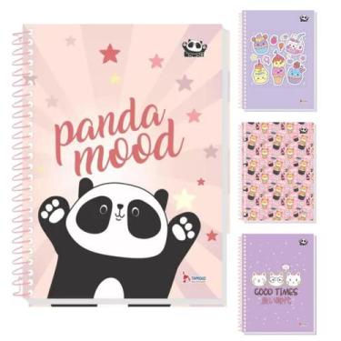 Imagem de Caderno Universitário Espiral 1 Mat. 80fls Kawaii Sortido - Tamoio