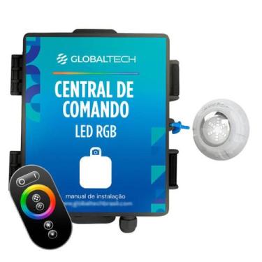 Imagem de Kit 1 Led Piscina RGB 9W + Central + Controle Touch - Luxpool, 9W
