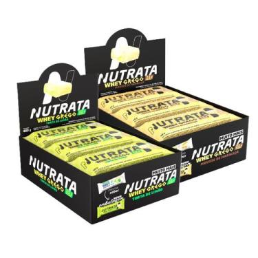 Imagem de 2x Grego Bar Maracujá e Limão - Nutrata 12 un.