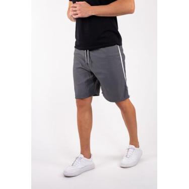 Imagem de Bermuda Masculina Short Academia Esporte Tactel - Ben20, Cinza, M