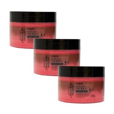 Imagem de Kit c/3 - Esfoliante Pote Chocolate com Pimenta 240g Porán - PORAN