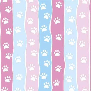 Imagem de Papel De Parede Adesivo Autocolante Vinil Animal Patinhas de Animais N