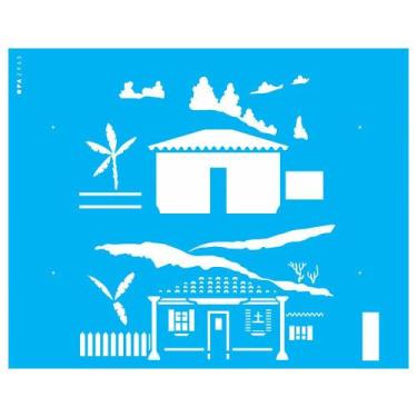 Imagem de Stencil Pintura Country Brasil Casa I 2963 20x25 Opa