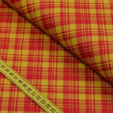 Imagem de Tecido Estampado para Patchwork - Natal : Xadrez Diagonal Vermelho 265