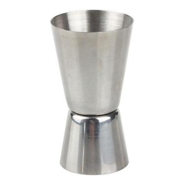 Imagem de Dosador Duplo em Aço Inox Para Medição de Bebidas e Drinks 15ml 30ml -