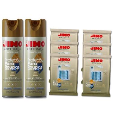 Imagem de Kit 2 Anti Traça Jimo 300ml + 6 Cartelas Anti Traça Jimo
