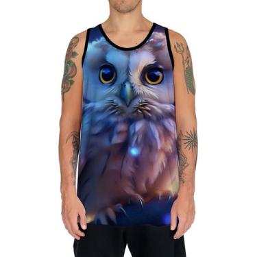 Imagem de Camiseta Regata Animais Corujas Misticas Aves Noturnas HD 15 - Enjoy S