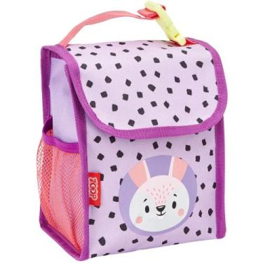 Imagem de Lancheira Térmica Infantil Escola Creche Passeio Menina Coelho Lilás -