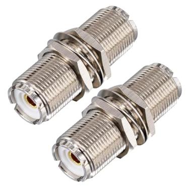 Imagem de Kaunosta UHF SO239 fêmea para UHF SO239 fêmea adaptador coaxial RF acoplador conector para antena de rádio amador CB pacote com 2
