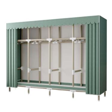 Imagem de Guarda-roupa Armário de guarda-roupa portátil simples armário de armazenamento autônomo rack de roupas armário de pé para casa fácil de montar armário