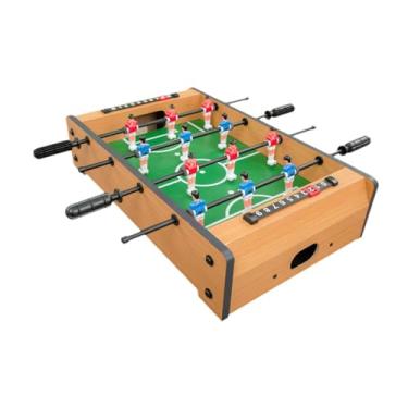 Imagem de Vaveren Mini jogo de pebolim, brinquedo interativo para ambientes internos, mini mesa de pebolim portátil para festas noturnas em família, sala de jogos