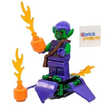 Imagem de LEGO Marvel Superheroes: Green Goblin Minifigure with Glider and Pumpkin Bombs