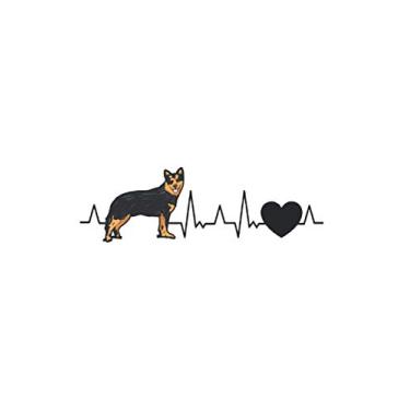 Imagem de Australian Cattle Dog Notebook: Australian Cattle Dog Heartbeat Gift Idea / 6x9 inches / 120 graph sites
