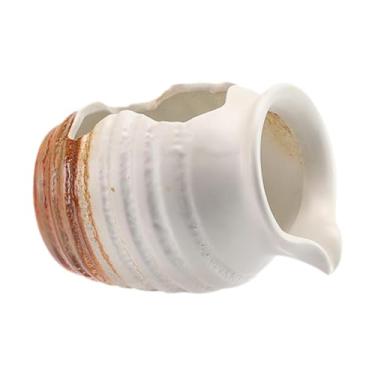 Imagem de Qianly Pote de Barro de água Circulante, Vaso Hidropônico Betta Abrigo Jarra de Fonte de água de Mesa, Branco