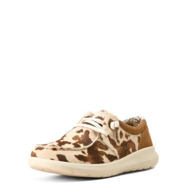 Imagem de Ariat Hilo Light Coral Mesh Casual Feminino, Cabelo castanho e branco malhado em camurça bronzeada escura, 40