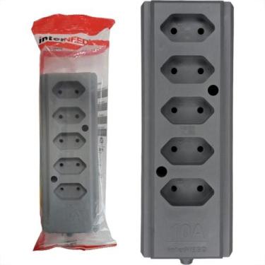 Imagem de Interneed Tomada Barra  10A 5T.Cinza