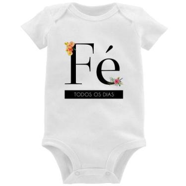 Imagem de Body Bebê Fé todos os dias - Foca na Moda, Branco, GG