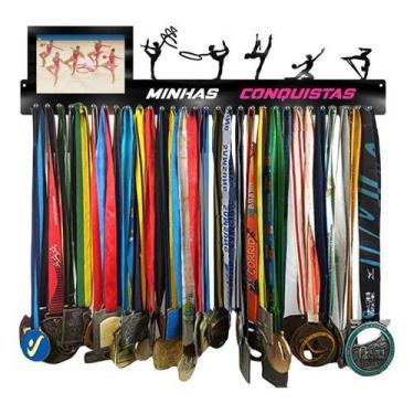 Imagem de Porta Medalha Ginastica Ritmica Portaretrato  Até100medalhas - QUADRO 