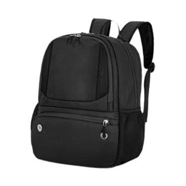 Imagem de Colaxi Mochila de treinamento de basquete com alças ajustáveis ​​na mochila de futebol, Preto