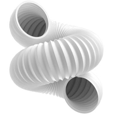 Imagem de Cestluck Mangueira de escape AC flexível: mangueira CA de 13 cm de diâmetro no sentido anti-horário, comprimento de 203 cm, mangueira de ventilação de ar condicionado portátil compatível com peças de